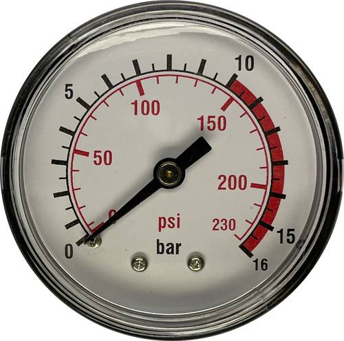 Aerotec Manometer 9414582 Anschluss (Manometer): Rückseite Außengewinde 1/4" 1St.
