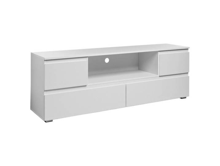 Mid.you Lowboard, Weiß, 4 Schublade(n) Schubladen, 160x55x40 cm, Wohnzimmer, TV Möbel, Lowboards