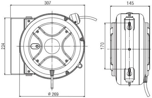 Flowconcept Automatisk Slangeopruller Mini 7 M
