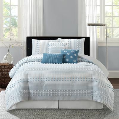 Nanshing Jessy Modern Striped 7 Piece Comforter Set