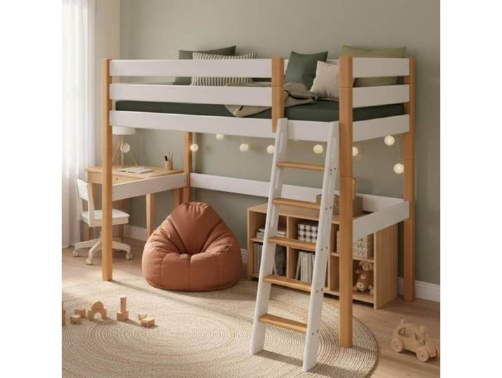 Hochbett Stockholm 2 – Buche zweifarbig