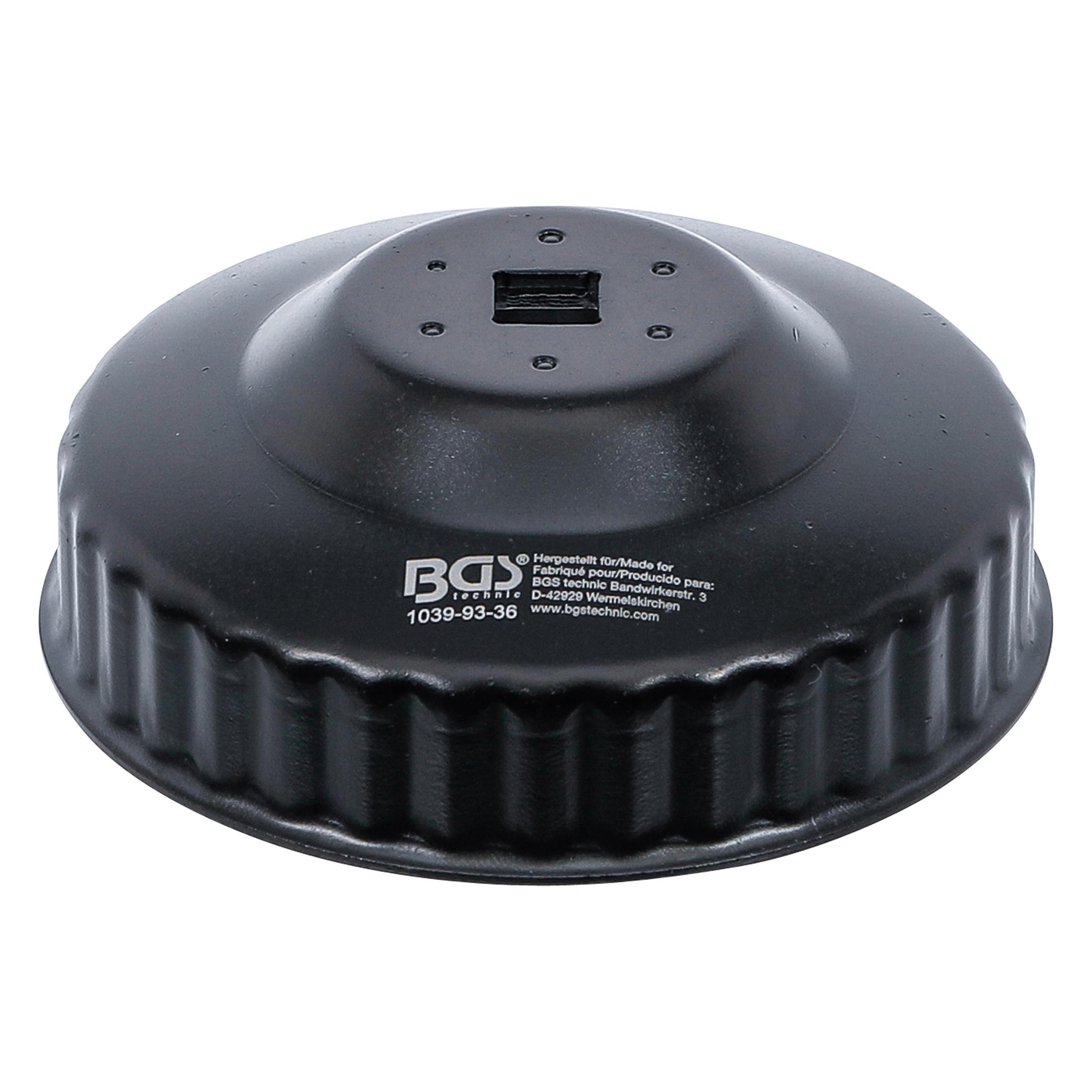 BGS Ölfilterschlüssel | 36-kant | Ø 93 mm | für Ford Motorkraft (1039-93-36)