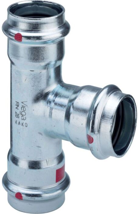 Viega Prestabo T-Stück 558628 18 mm, Stahl verzinkt, SC-Contur