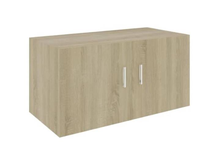 Helloshop26 Wandschrank aus Holz, 80 x 39 x 40 cm, praktisches Design, modernes Design, Badezimmer, Eiche, Sonoma 02_0047769