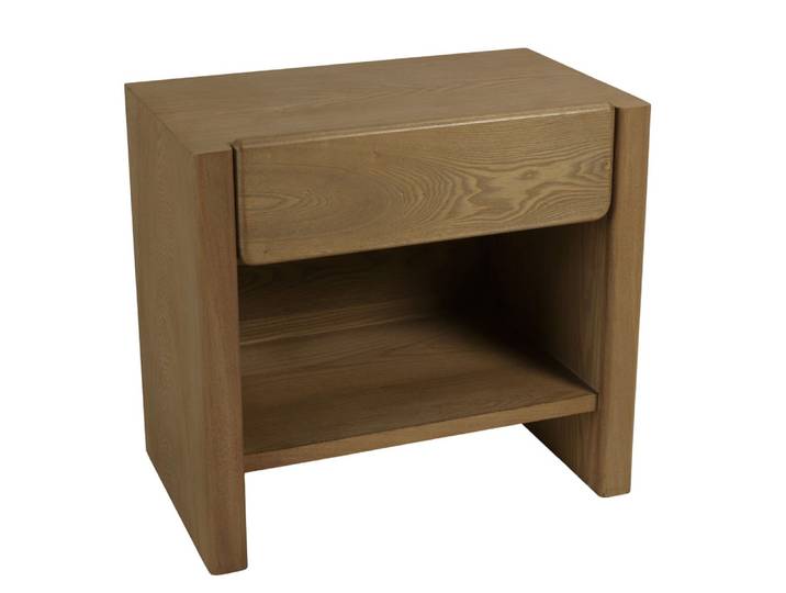 Chevet couleur naturelle 1 tiroir design arrondi