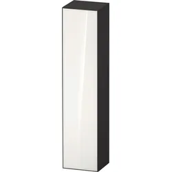 Duravit Zencha Hochschrank, 400x360x1760 mm, eine Tür, Anschlag links, ZE1352L64800000, Farbe: Front: Weiss (Glas)/Korpus: Graphit supermatt