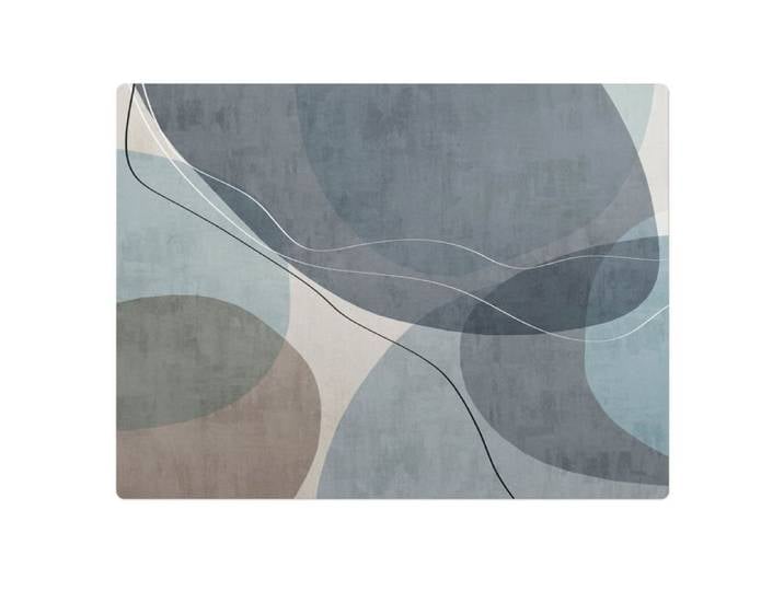 Tapis Protège-Sol pour Chaise - Modèle de plante abstraite - 120x90 cm - Tapis de protection