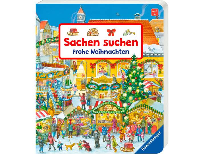 Kinderbuch RAVENSBURGER Pappbilderbuch, Sachen suchen Frohe Weihnachten , bunt (weiß, neutral), B:17,5cm H:20,5cm, Bücher, Kinderbuch