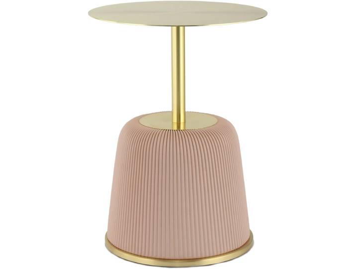 Beistelltisch KAYOOM Jokai 325, Eisengestell, PU-Stoffbezug, praktische Ablagefläche , rosa (rosa, rosa, gold), B:40cm H:55cm T:40cm, 100% Eisen, 100% PU, 100% MDF, Tische, Beistelltisch, elegant, feste Konstruktion, pflegeleicht, pflegeleicht