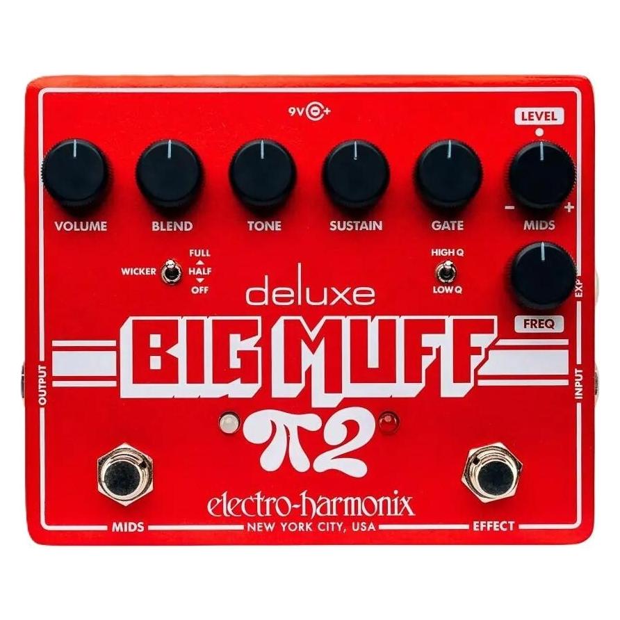 Electro-Harmonix Deluxe Big Muff Pi 2 Dual Op-Amp Fuzz Distortion & Pedal (Gitarre) (DLX BM2)