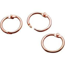 100 Heftringe Metall 19 mm  | kupfer