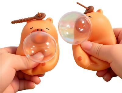 JoyToys Cute Capybara Fidget Toy Stress Relief Squeeze Toy With Bubble Pop Sensory Fun Cute Capybara Fidget Toy Stress Relief Squeeze Toy With Bubble Pop Sensory Fun