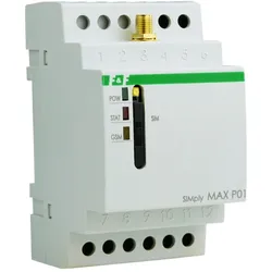 GSM-Fernsteuerungsrelais SMS-Steuerung 2×Eingang 2×SIMply MAX-Ausgang P01 F&F SIMPLY MAX-P01