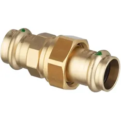 Viega, Rohrverbindungstechnik, GmbH & Co.KG Verschraubung Profi-/Sanpress Rotguss mit SC-Contur flachdichtend 42mm (Rohrverschraubung)