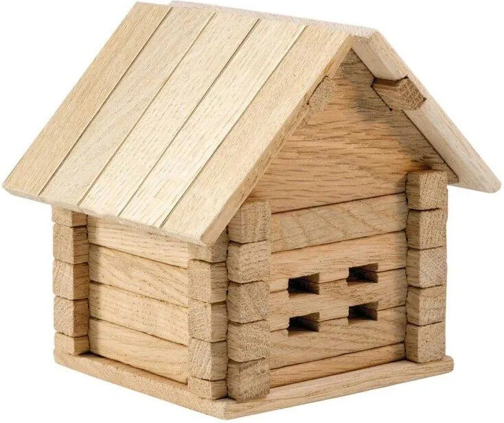 Jeu de construction en bois Maison Tirelire 37 pcs - Igroteco