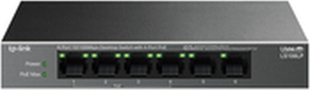 TP-Link LiteWave LS106LP Fast Ethernet Switch met PoE en wandmontage
