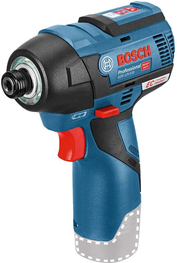 Bosch Slagborrmaskin GDR 12V-110, utan batteri &amp; laddare, 110 Nm, 0-2600 rpm