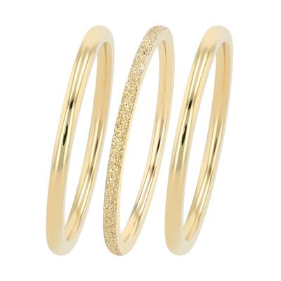 Fingerring AKZENT "Juliane, goldfarbig, langlebig" Gr. 52, gold (goldfarbig), Fingerringe, Damen, 52, Edelstahl, Fingerring
