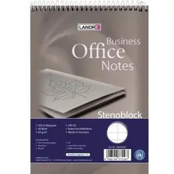 LandrÉ Landre Stenoblock 100050287 DIN A5 liniert +Mittellinie 40Blatt