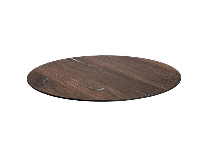 VEGA Outdoor Tischplatte Lift rund 80 cm (Ø); dunkelbraun; rund