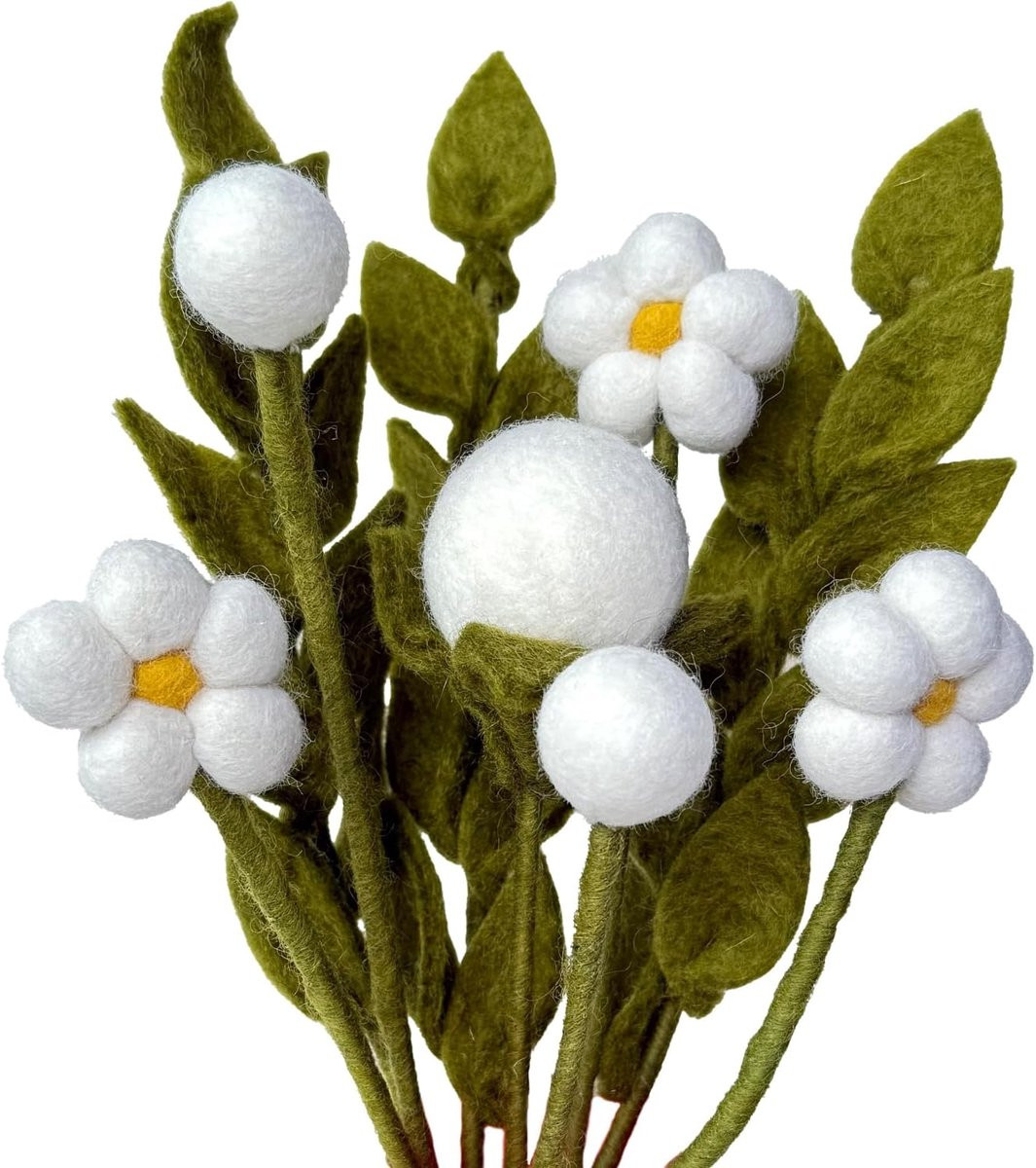 Alba Handgemaakt Boeket van Duurzame Viltbloemen voor Decoratie