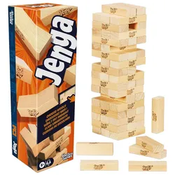 Hasbro - Offizielles Hasbro Jenga Spiel mit digitalem Würfel