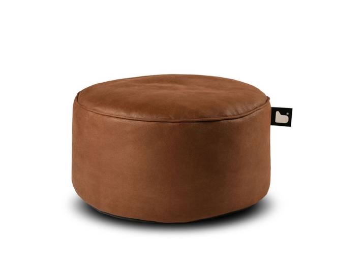 b-bag Extreme Lounging Sitzhocker b-poufe Wildleder Chestnut