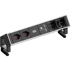 Bachmann, Steckdosenleiste, Desk 2 (2x, Typ 13, USB-A)