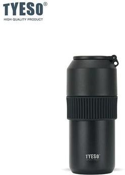 Uplifted Finds TYESO Vacuum Insulated Pet Bottle Cooler Stainless Steel Portable Summer Cup black M