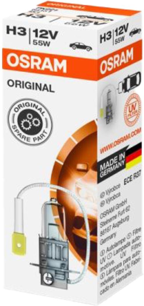 Ams-Osram Lampada alogena OSRAM H3 Standard 12V/ 55W, 1 pezzo