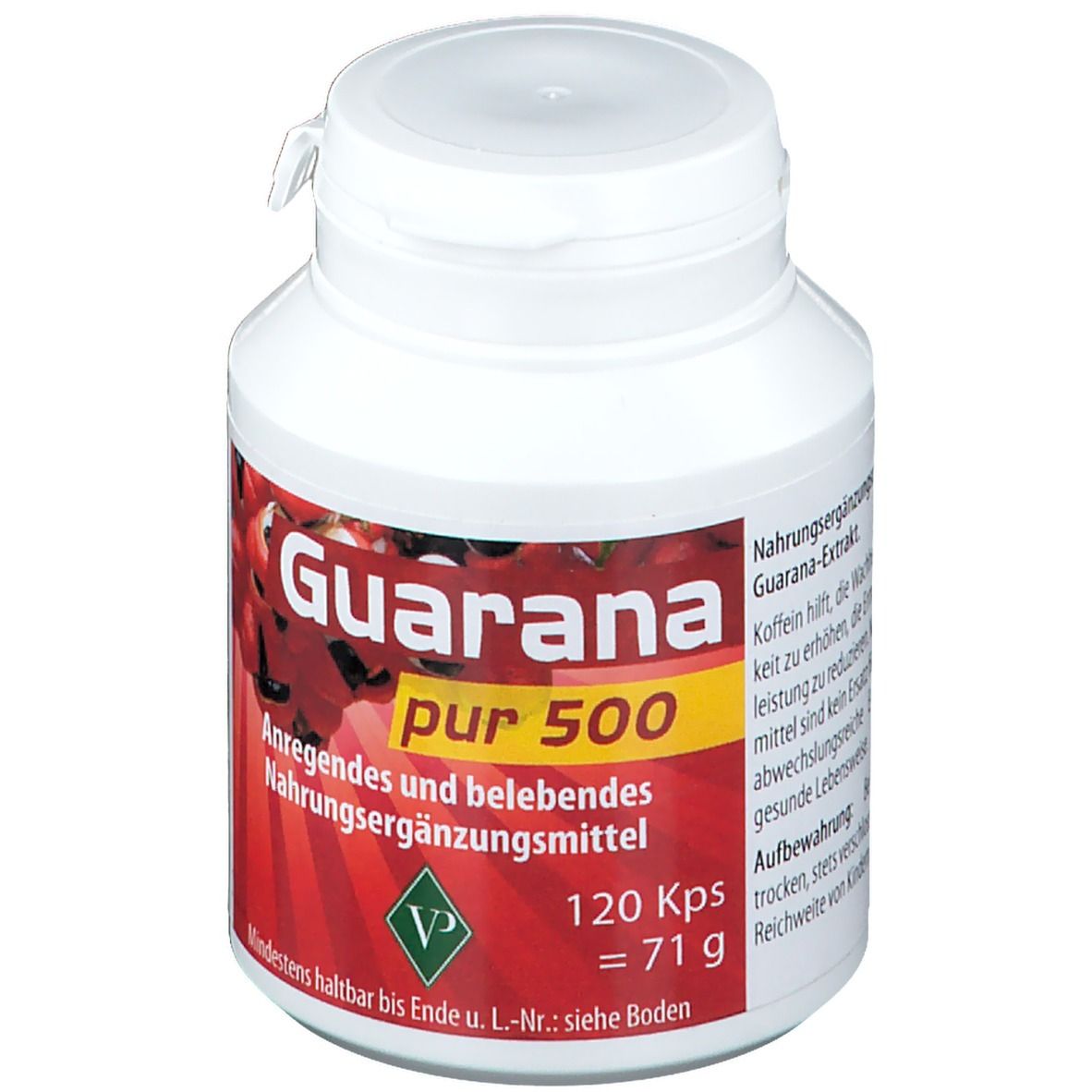 Guarana PUR 500 Kapseln 120 St