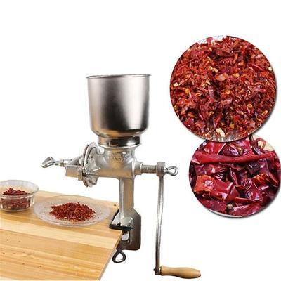 Handkurbel-Getreidemühle, gusseiserne Tischklemme, manuelle Mais- und Getreidemühle zum Mahlen von Nüssen, Gewürzen, Weizen und Kaffee