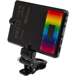 Patona Smartphone RGB/Bi Color Licht (Videoleuchte), Dauerlicht, Schwarz, Mehrfarbig