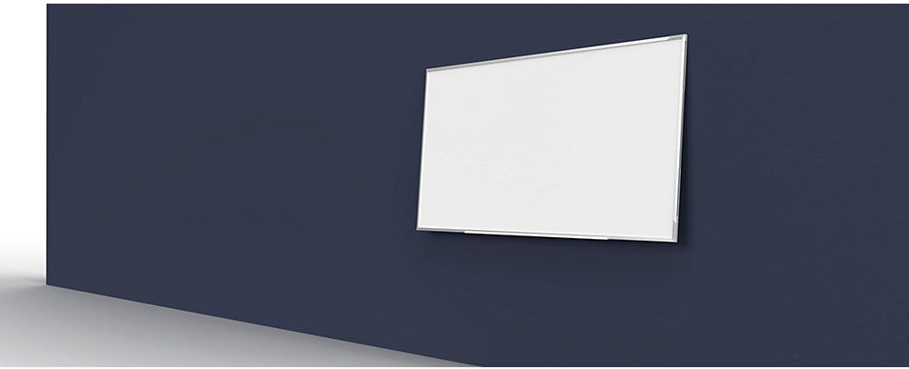 Wandhalterung WALL TRAY, Breite 1200 mm, Metall, weiß magnetoplan