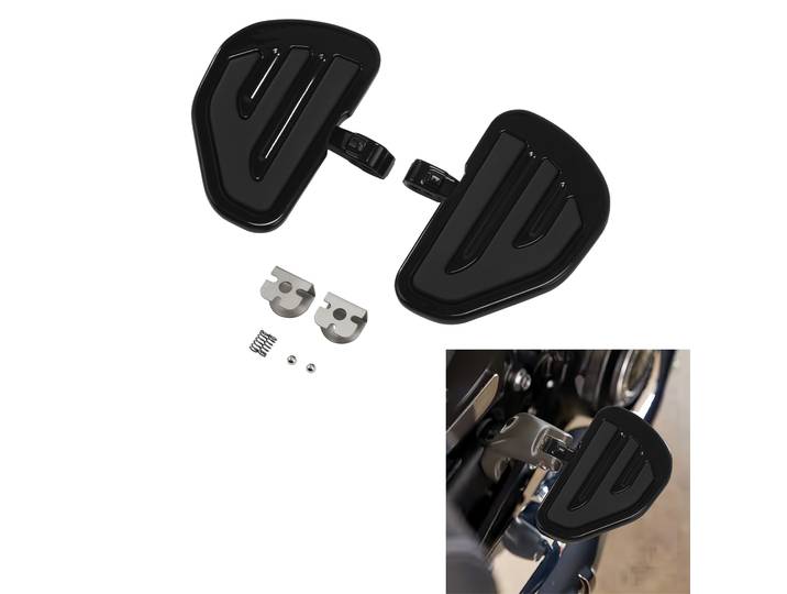 Repose-pieds pour passager arrière, adaptés à Indian Scout soixante Bobber 2025, noir chromé