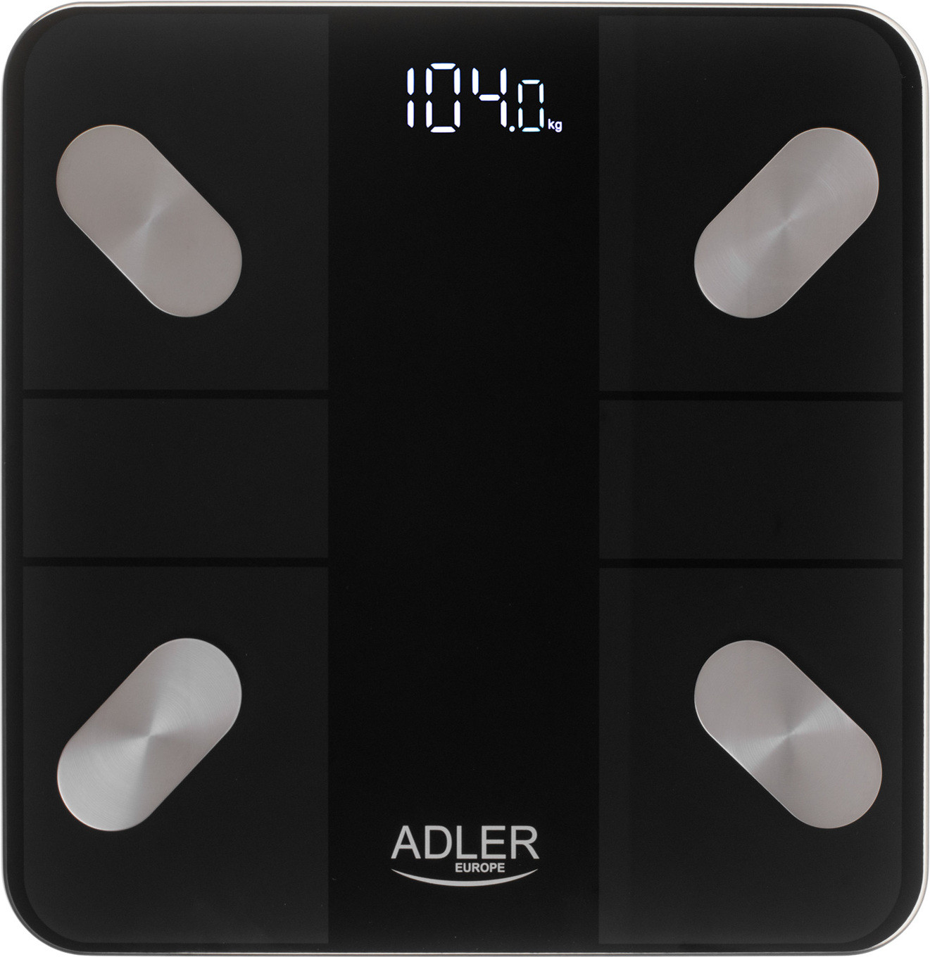 Elektronische personenweegschaal Adler AD 8186, zwart