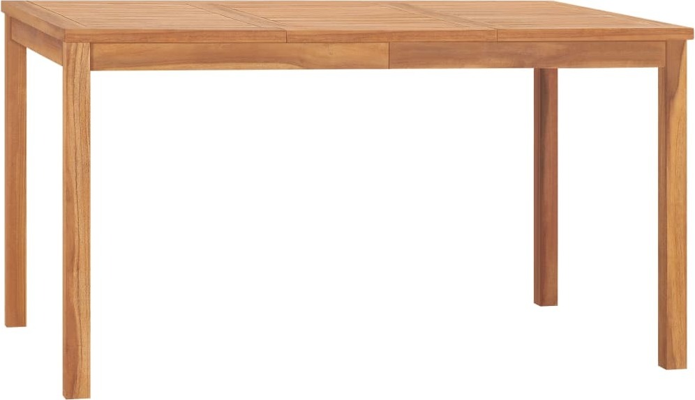 Garten-Esstisch 140x80x77 cm Massivholz Teak