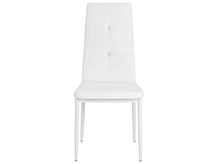 {January Sale}Set 6 de chaises à manger - Capacité 110 kg Chaises 6 personnes blanc similicuir 43x43 5x96cm 8_1784078