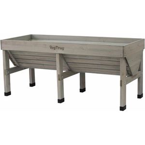 VegTrug Hochbeet Klassik, aus Zedernholz, 183 x 76 x 80 cm, 420 Liter, grau