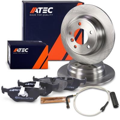 Atec Bremsscheiben + Bremsbeläge Hinterachse VOLL [Hersteller-Nr. 40578179] für BMW