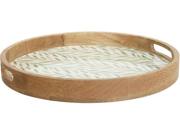 Präsentierplatte INAYA massives holz grün