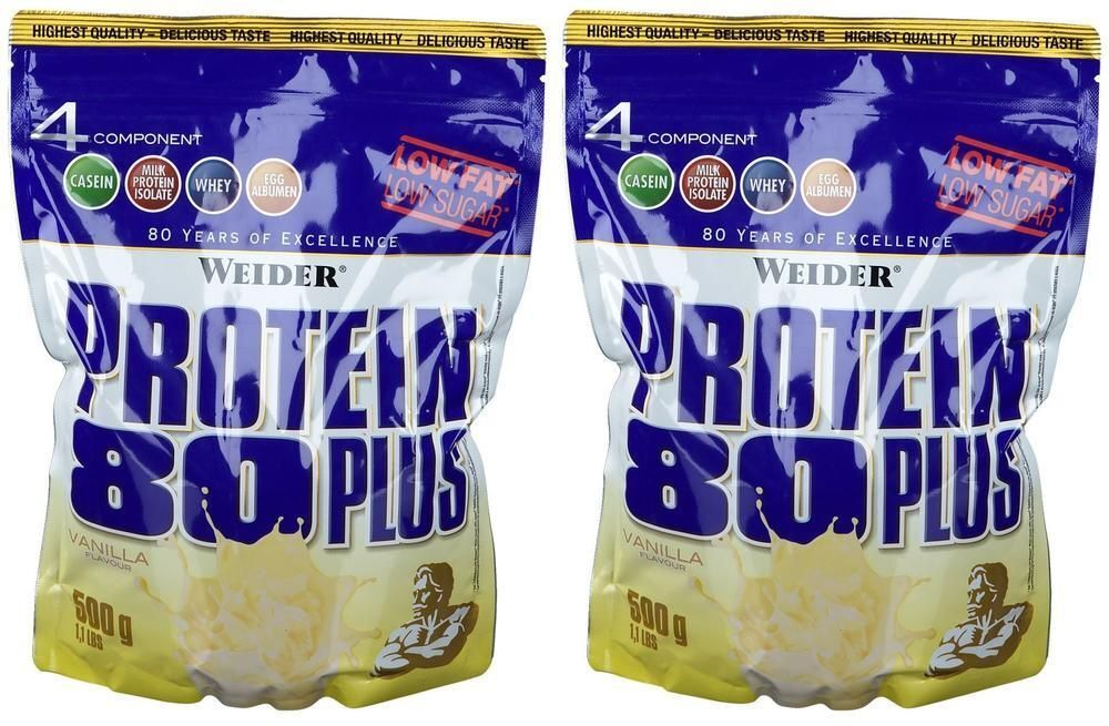 WEIDER Protein 80 Plus Vanille Pulver 2x 2x500 g