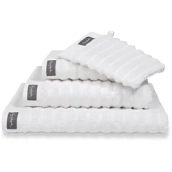 Vandyck Frottierserie Home Wave white Handtuch 60x110 cm