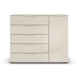 Kommode Flipp Glas Beige Champagner