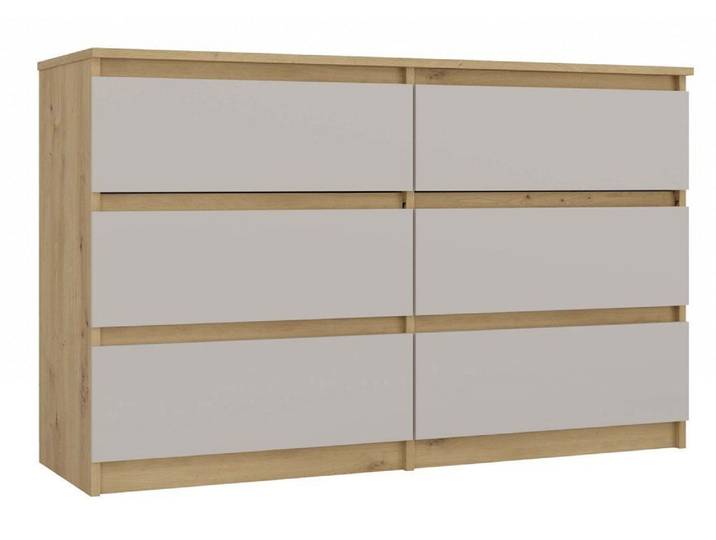 MAGOWA Schubkastenkommode MAGWA M6 moderne Kommode mit 6 Schubladen (passt perfekt zu anderen Elementen der MAGOWA-Kollektion), ideal zum Organisieren von Kleidung, Dokumenten und Accessoires
