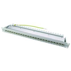 Telegärtner 100007034 24 Port Netzwerk-Patchpanel 483 mm (19) CAT 6a 1 HE Schwarz Bestückt