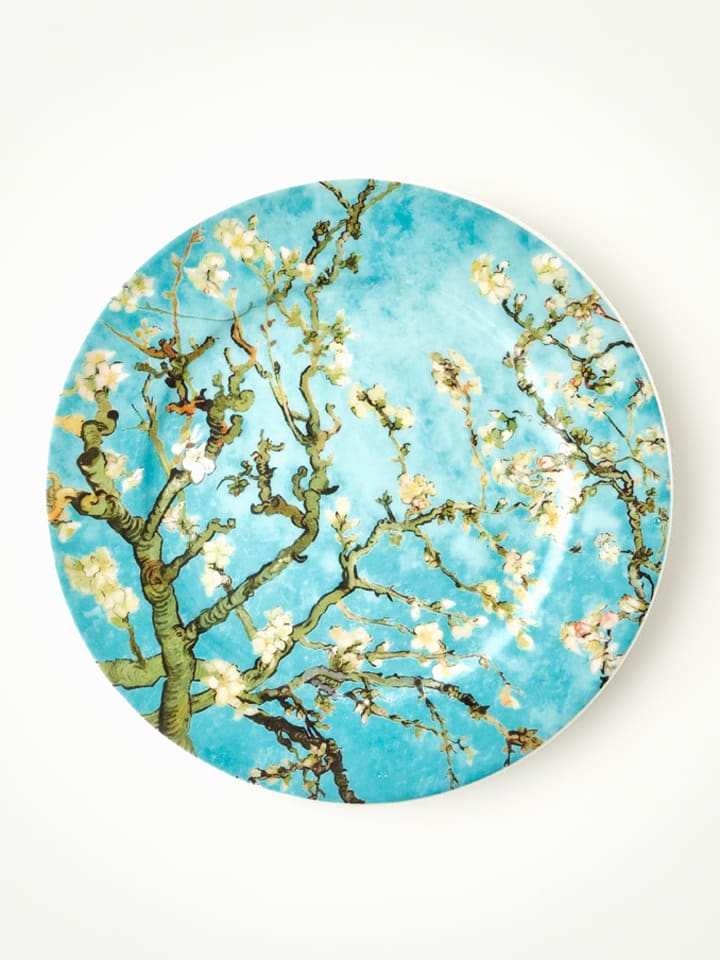 BELLA MAISON Salatteller "Van Gogh" in Türkis/ Weiß - Ø 19 cm - onesize