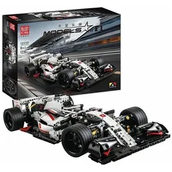 Mould King Rennwagen "F1-White" - Klemmbausteine