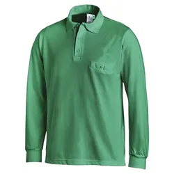 Langarm-Poloshirt "08/841" - S - grün