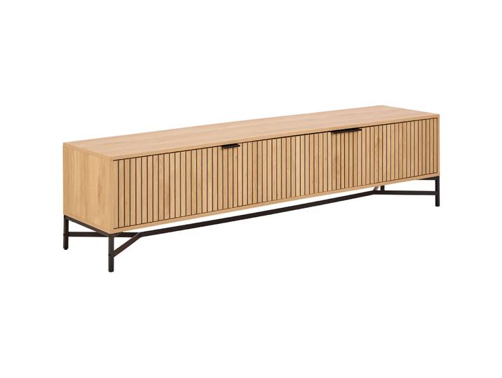 TV-Möbel Jaipur natur MDF B 176.4 cm 25 kg